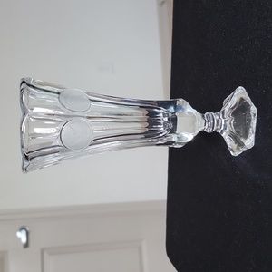 Antique Rare, Fostoria Coin Clear Glass 8” Vase Mid Century